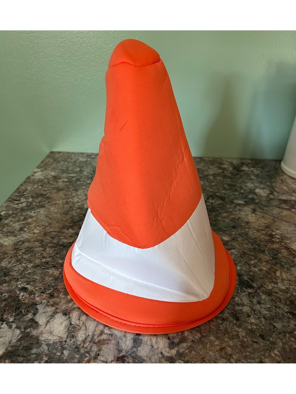Orange Traffic Cone or Candy Corn Novelty Hat